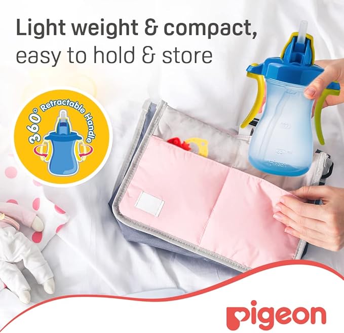 Pigeon Petite Hanging Type Straw Bottle 150ml Blue Pigeon Yallatoys
