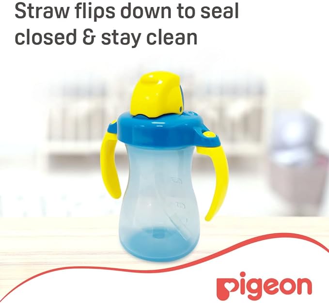 Pigeon Petite Hanging Type Straw Bottle 150ml Blue Pigeon Yallatoys
