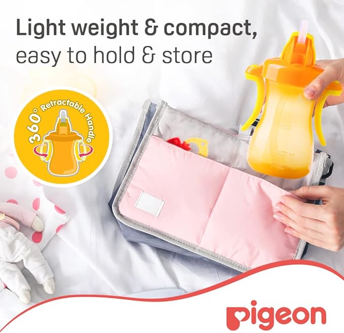 Pigeon Petite Hanging Type Straw Bottle 150ml Orange Pigeon Yallatoys