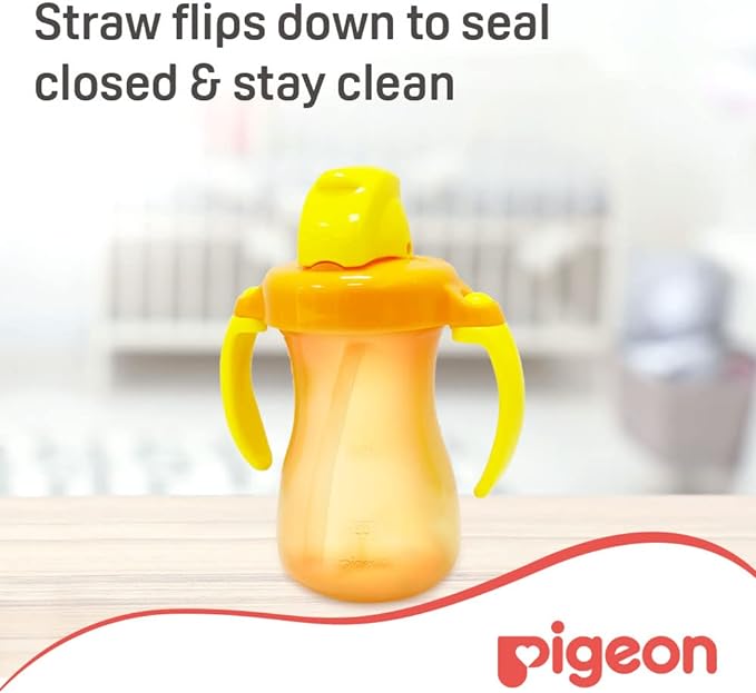 Pigeon Petite Hanging Type Straw Bottle 150ml Orange Pigeon Yallatoys