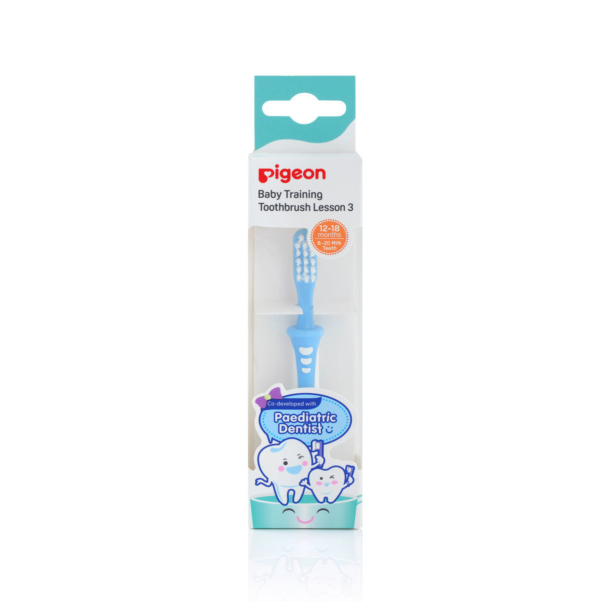 Pigeon Baby Training Toothbrush Lesson 3 Blue Pigeon Yallatoys
