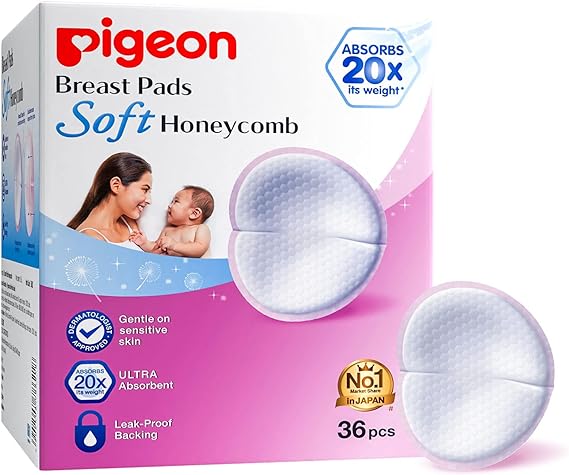 Pigeon Breast Pads Honeycomb 36 Pcs Pack Pigeon Yallatoys