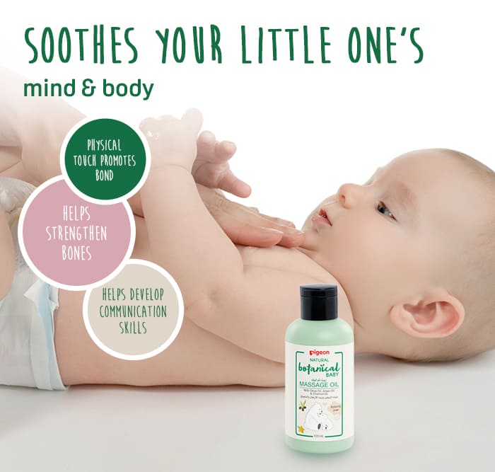 Pigeon Natural Botanical Baby Massage Oil 120ml Pigeon Yallatoys