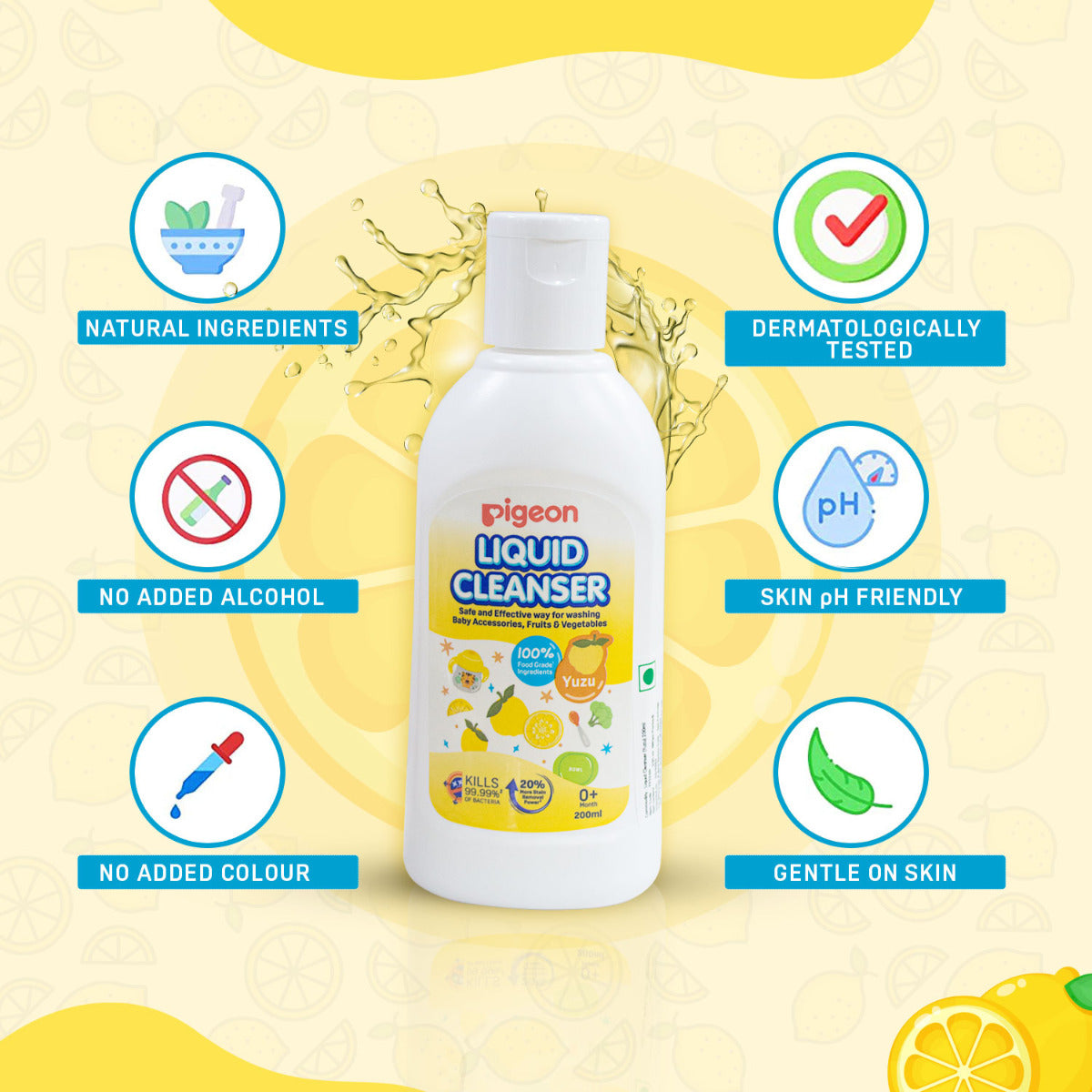 Pigeon Liquid Cleanser Yuzu 200ml Pigeon Yallatoys