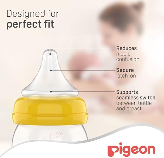 Pigeon Wide Neck Peristaltic Plus Nipple SS 2pc Blister Pigeon Yallatoys