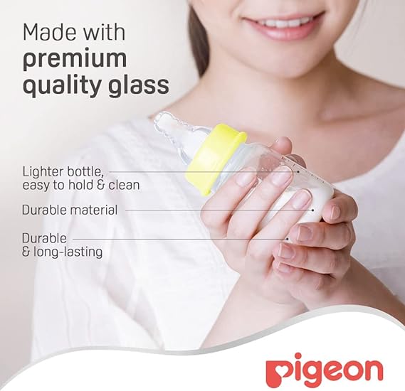 Pigeon Glass Baby Bottle 50ml White Pigeon Yallatoys