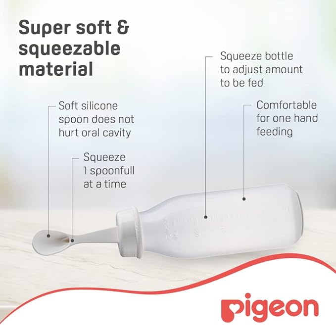 Pigeon Weaning Bottle With Spoon 240Ml Pigeon Yallatoys
