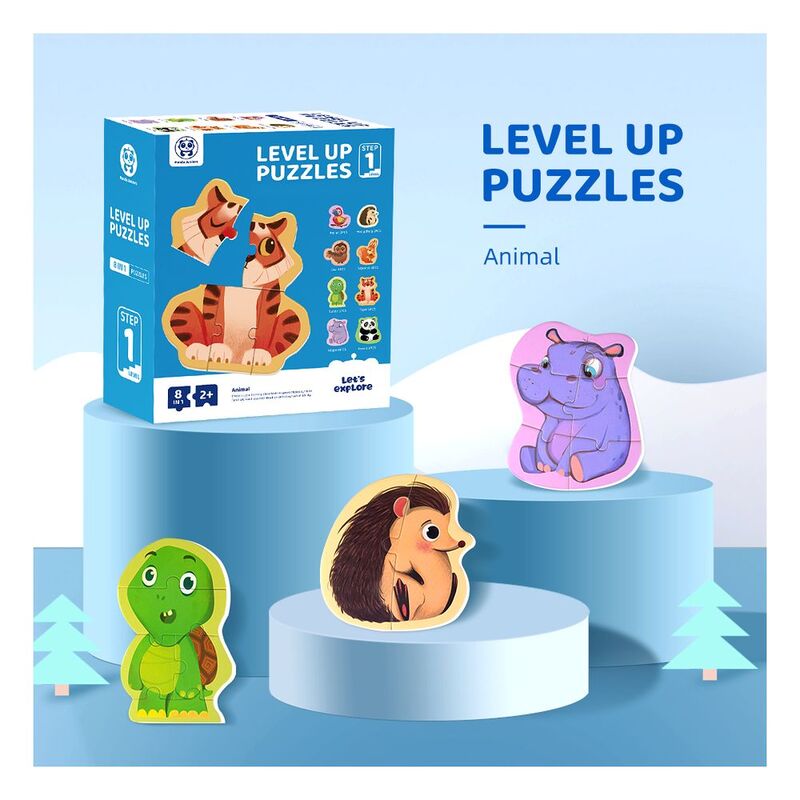Buy Panda Juniors Level Up 8 in 1 Jigsaw Puzzle Step1 | Yallatoys.com