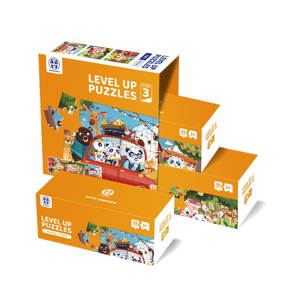 Buy Panda Juniors Level Up 3 in 1 Jigsaw Puzzle Step3 Busy Weekend | Yallatoys.com