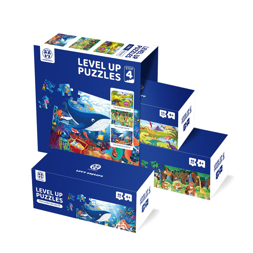 Buy Panda Juniors Level Up 3 in 1 Jigsaw Puzzle Step4 The Mysterious Nature | Yallatoys.com