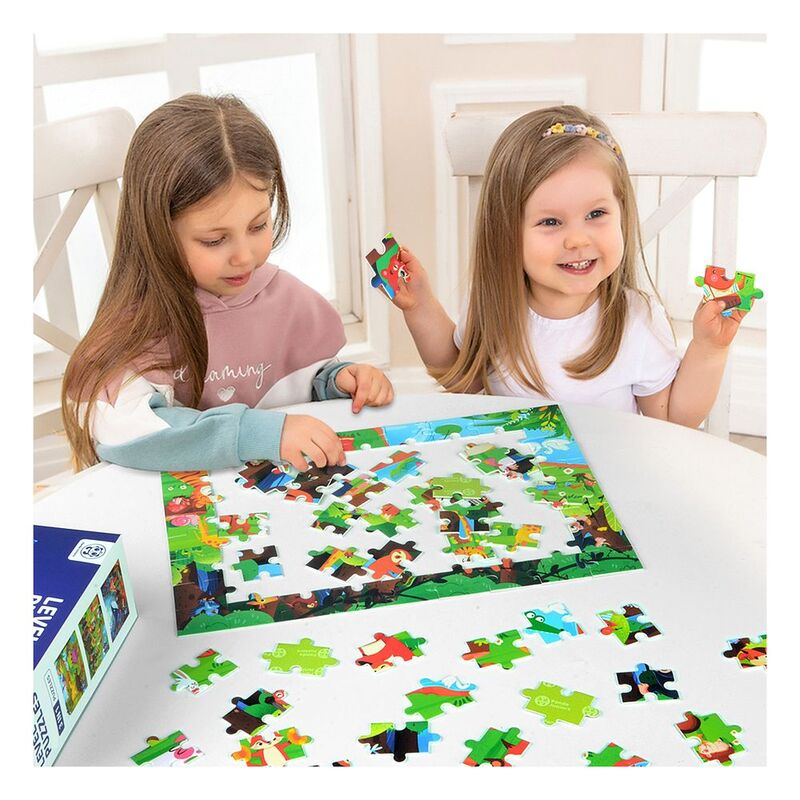 Buy Panda Juniors Level Up 3 in 1 Jigsaw Puzzle Step4 The Mysterious Nature | Yallatoys.com
