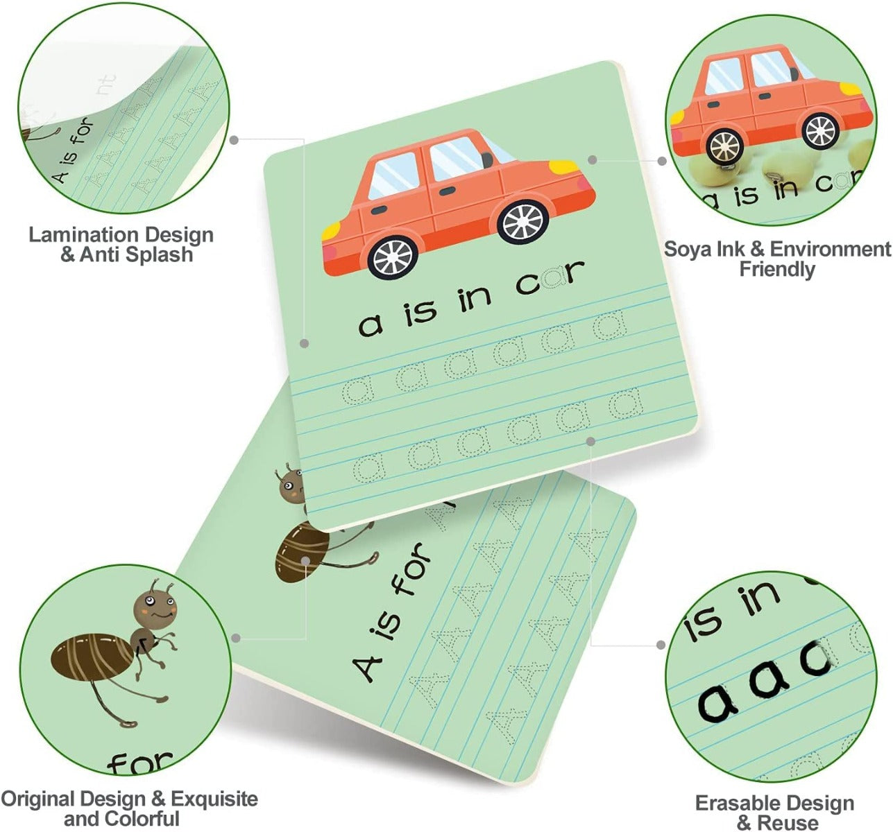 Buy Panda Juniors ABC Wipe Clean Early Learning Cards Activity Pads | Yallatoys.com