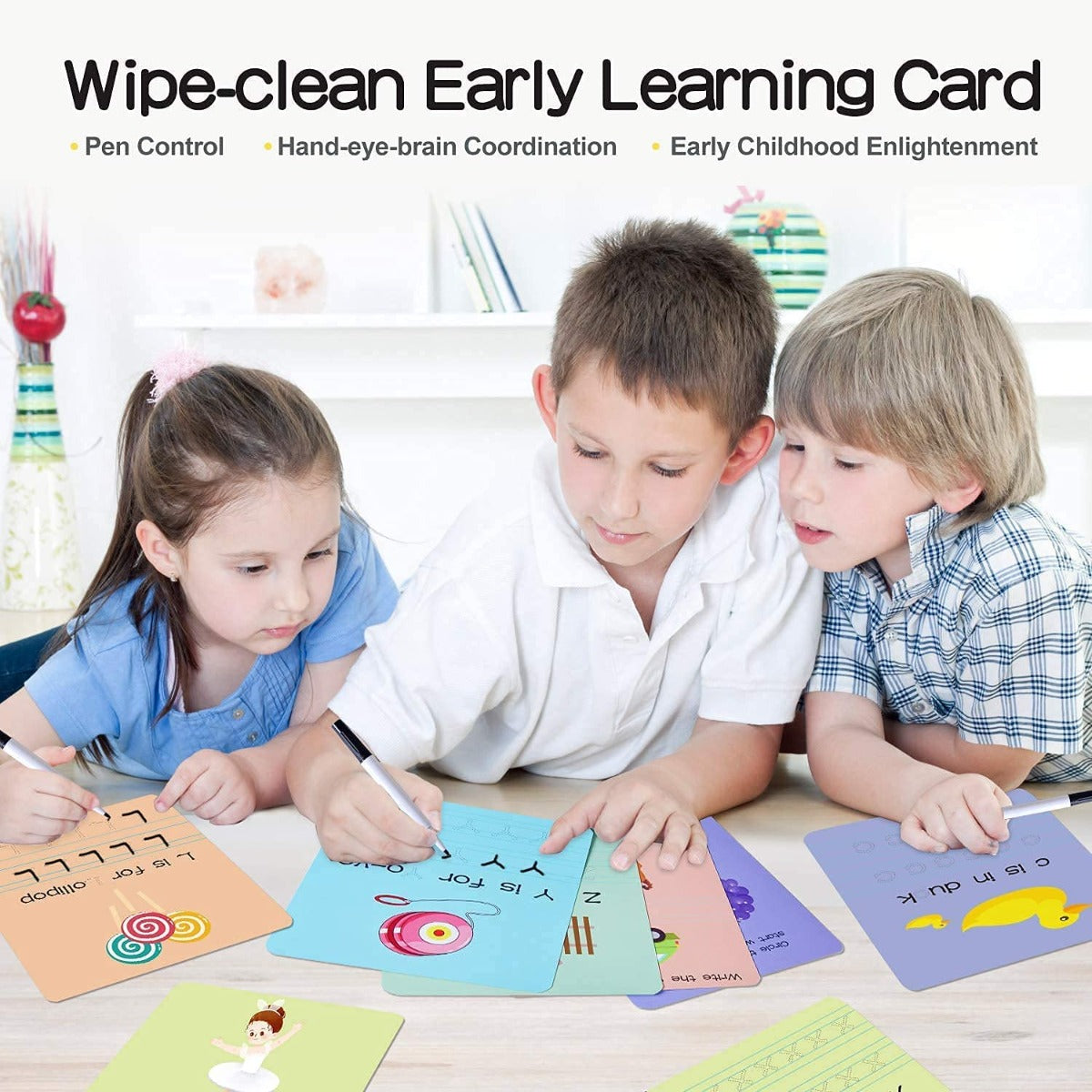 Buy Panda Juniors ABC Wipe Clean Early Learning Cards Activity Pads | Yallatoys.com