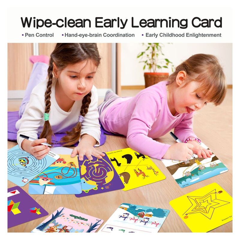 Buy Panda Juniors Wiple Clean Early Learning Cards Brain Games | Yallatoys.com