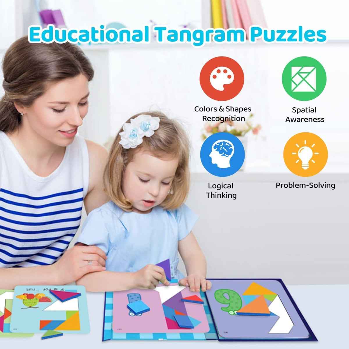 Buy Panda Juniors Tangram Puzzle Magnetic Tangram Geometric Shape Travel Games | Yallatoys.com