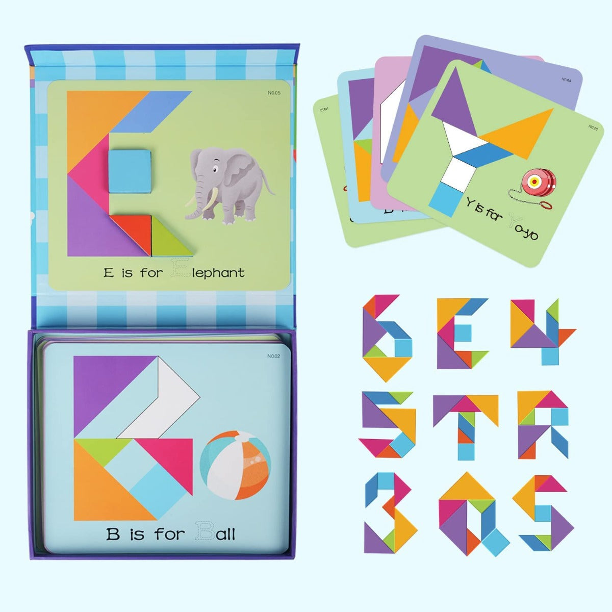 Buy Panda Juniors Tangram Puzzle Magnetic Tangram Geometric Shape Travel Games | Yallatoys.com