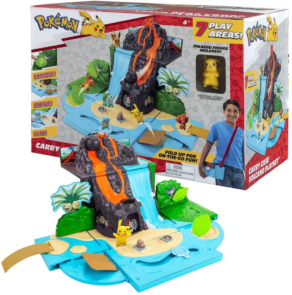 Buy Pokemon Fold Up Carry Case Volcano Playset | Yallatoys.com