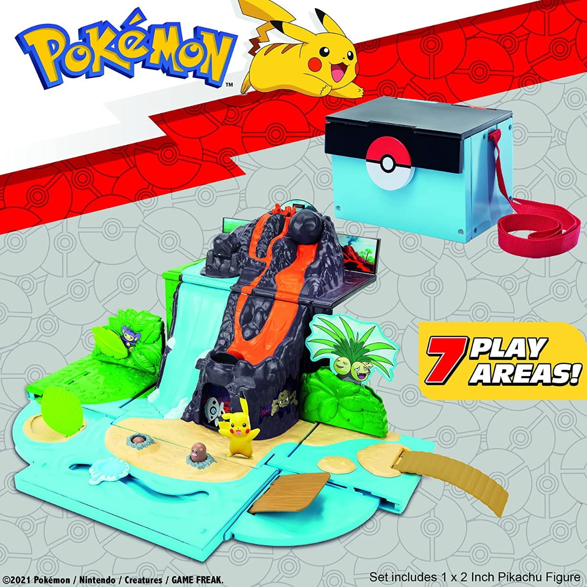 Buy Pokemon Fold Up Carry Case Volcano Playset | Yallatoys.com
