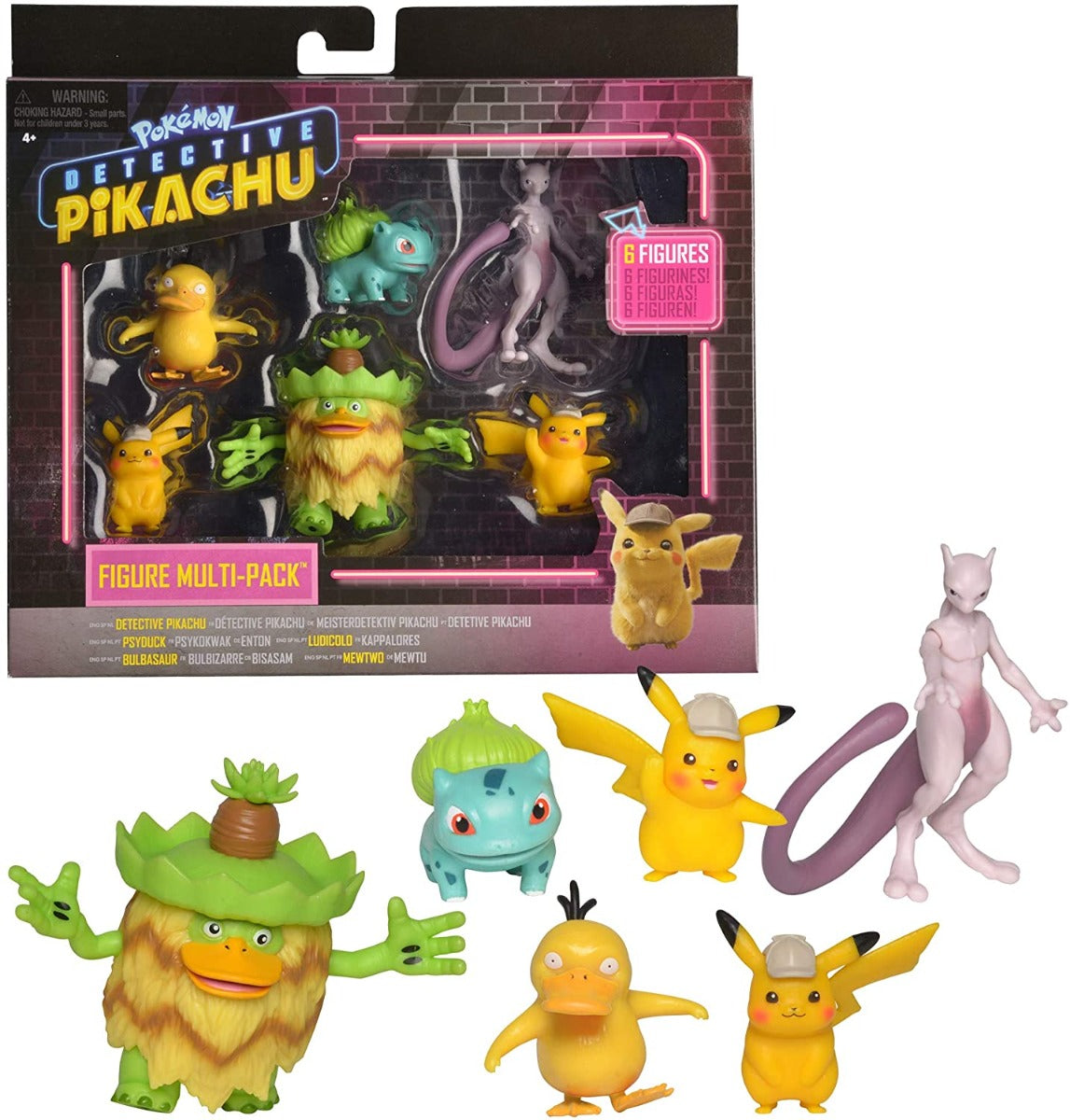Buy Pokemon Detective Pikachu Battle Figure 6pc Multi pack | Yallatoys.com
