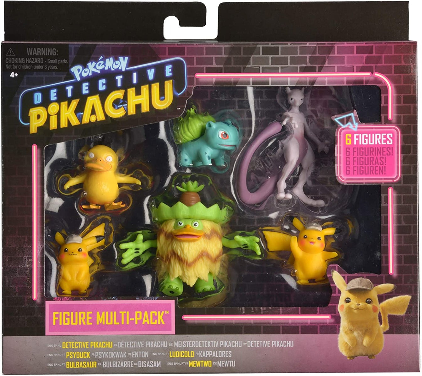 Buy Pokemon Detective Pikachu Battle Figure 6pc Multi pack | Yallatoys.com