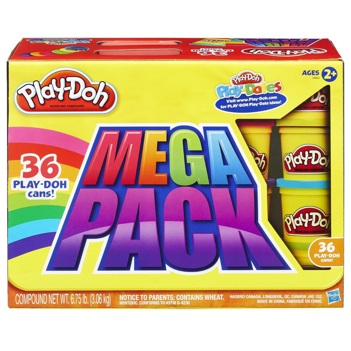 Buy Play Doh Modeling Compound Mega Pack 36 Cans | Yallatoys.com
