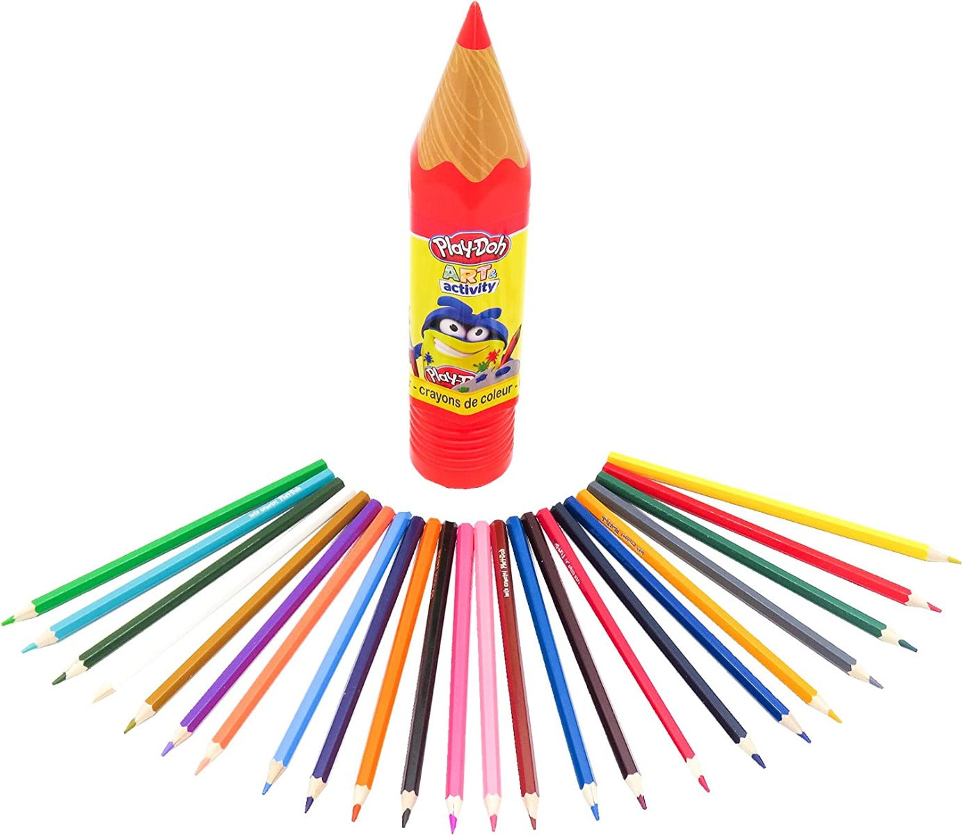 Buy Playdoh 24 Color Pencils In Plastic Tube | Yallatoys.com