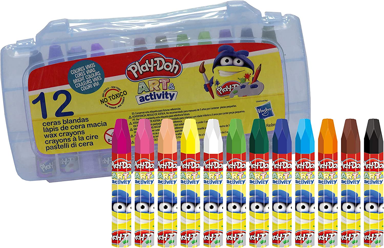 Buy Playdoh Colors Oil Pastels In Pvc Box Multicolor Pack of 12 Colors | Yallatoys.com