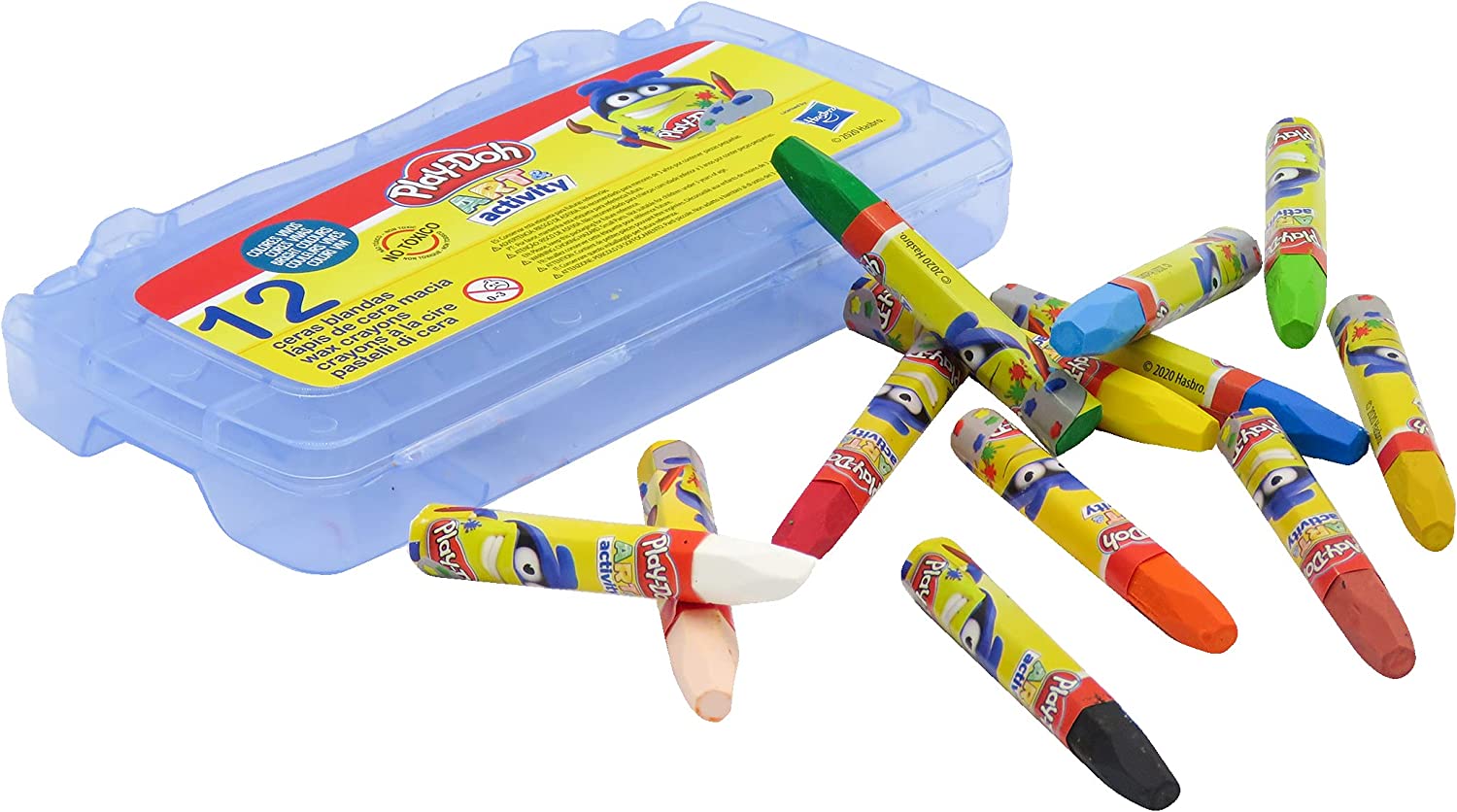 Buy Playdoh Colors Oil Pastels In Pvc Box Multicolor Pack of 12 Colors | Yallatoys.com