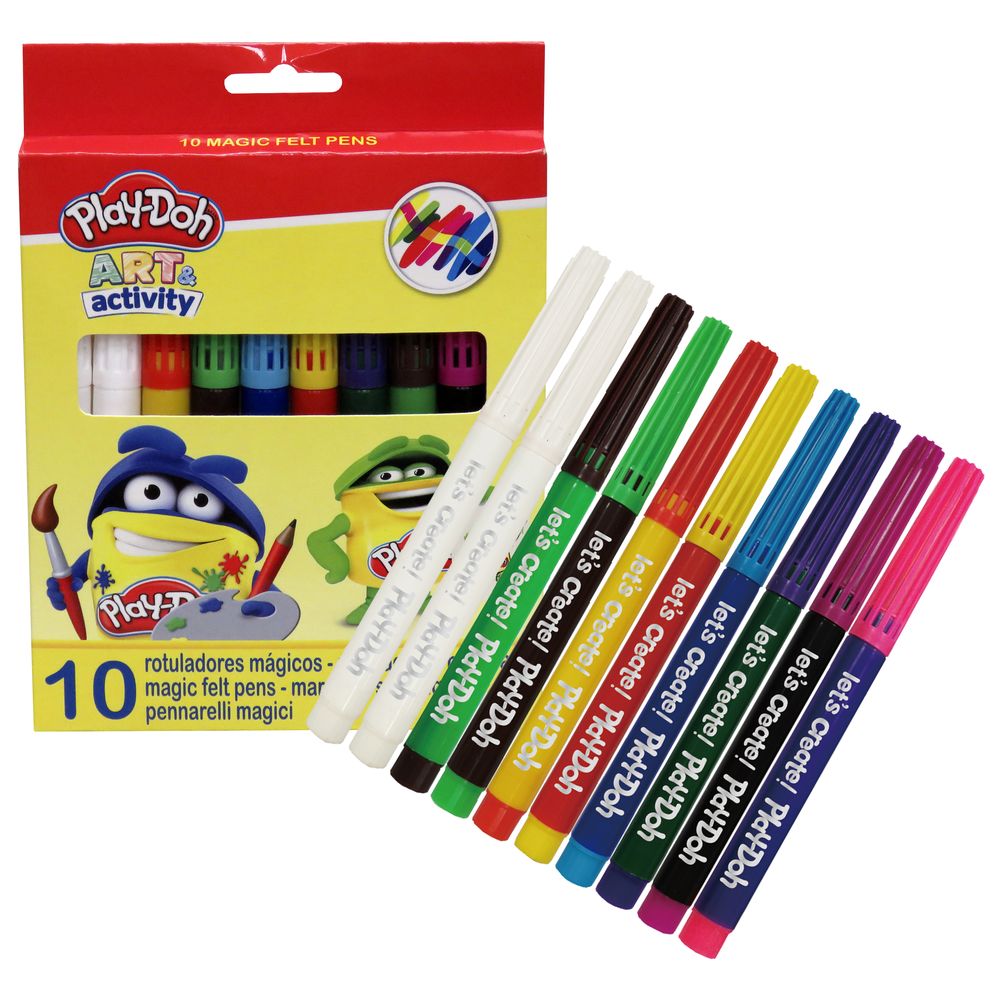 Buy Playdoh 9+1 Rainbow Magic Water Color Pen | Yallatoys.com