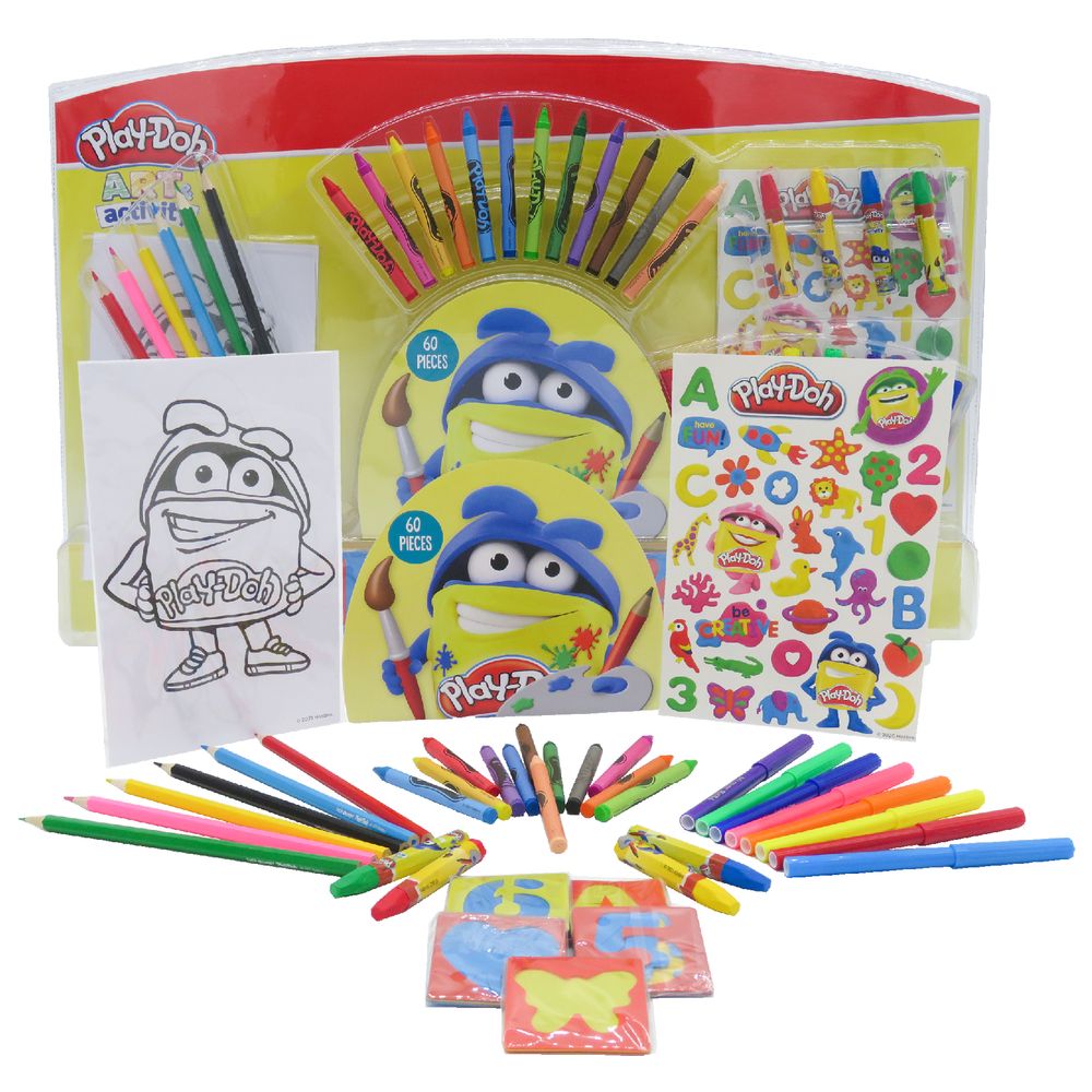 Buy Playdoh 60 Pieces Art Set In Blister Pack | Yallatoys.com