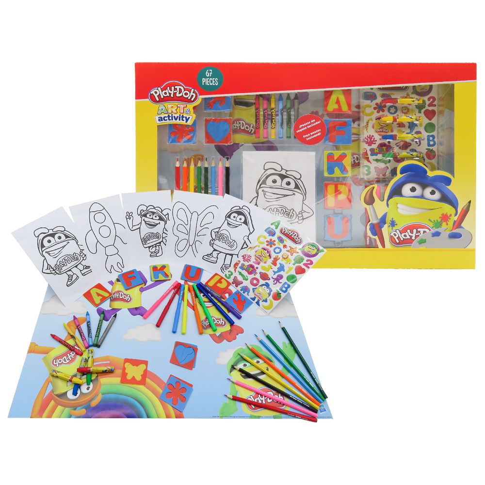 Buy Playdoh 67 Pieces Art Set In Jumbo Box | Yallatoys.com