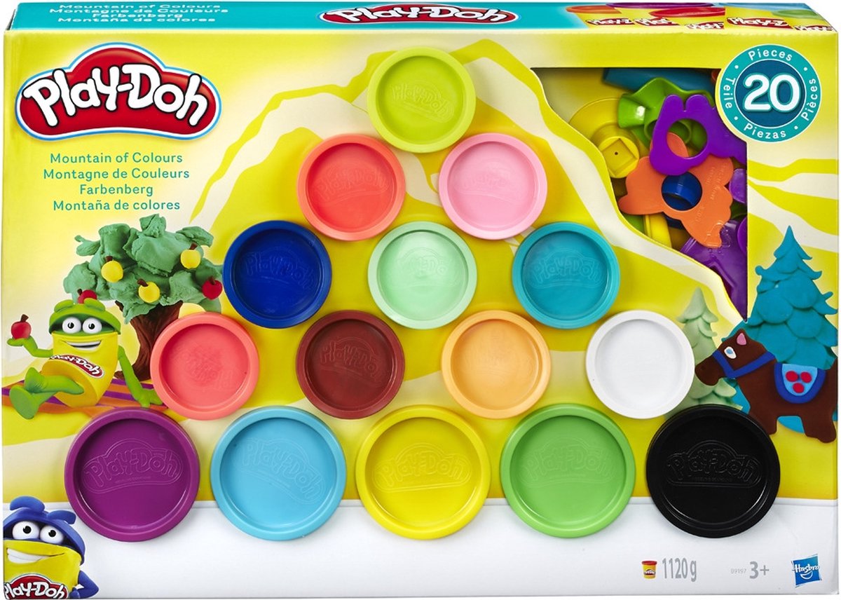 Buy Playdoh Set Mountain of Colours Play Set 20 Pieces | Yallatoys.com