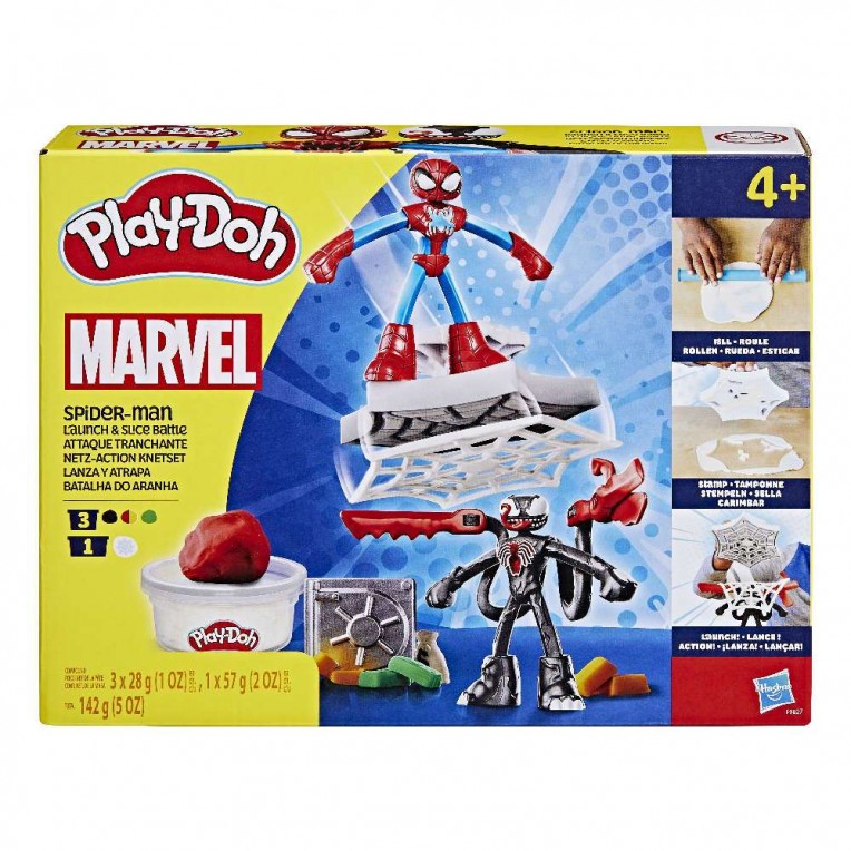 Buy Playdoh Spiderman Launch and Slice Battle Set | Yallatoys.com