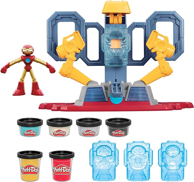 Buy Play Doh Marvel Iron Man Armor Maker Lab Playset With Lights And Sounds | Yallatoys.com