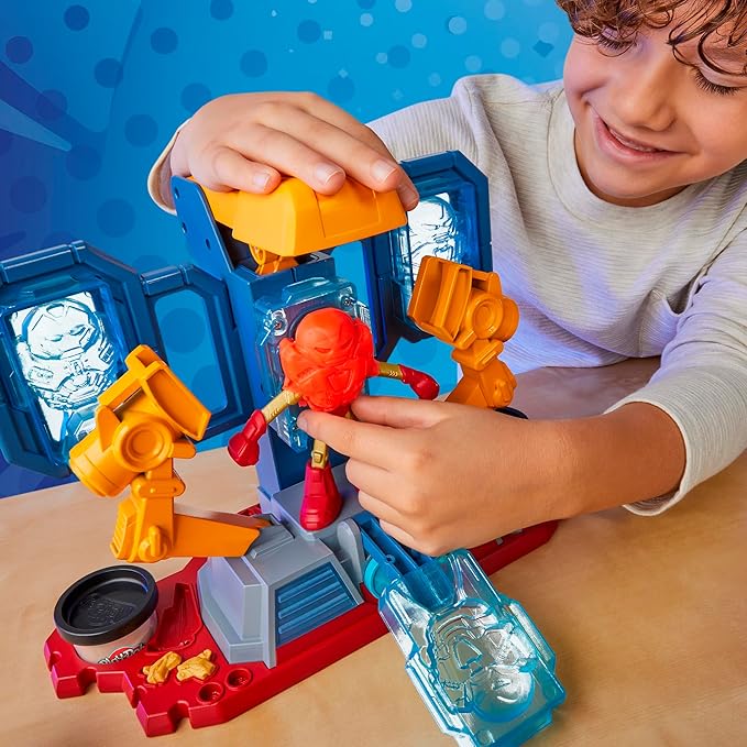Buy Play Doh Marvel Iron Man Armor Maker Lab Playset With Lights And Sounds | Yallatoys.com