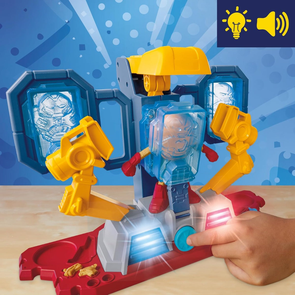 Buy Play Doh Marvel Iron Man Armor Maker Lab Playset With Lights And Sounds | Yallatoys.com