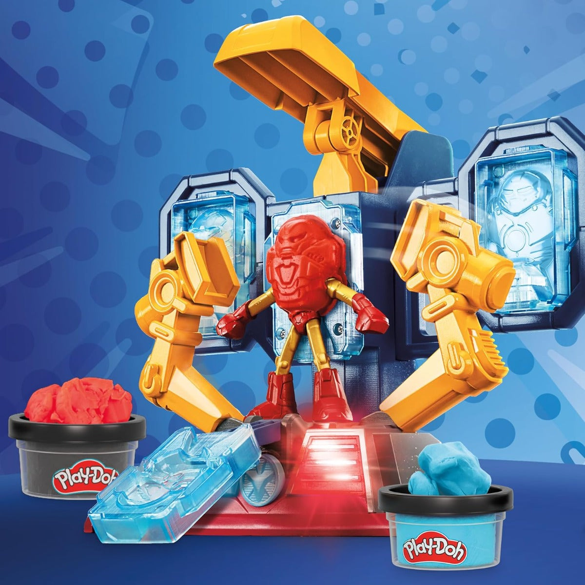 Buy Play Doh Marvel Iron Man Armor Maker Lab Playset With Lights And Sounds | Yallatoys.com