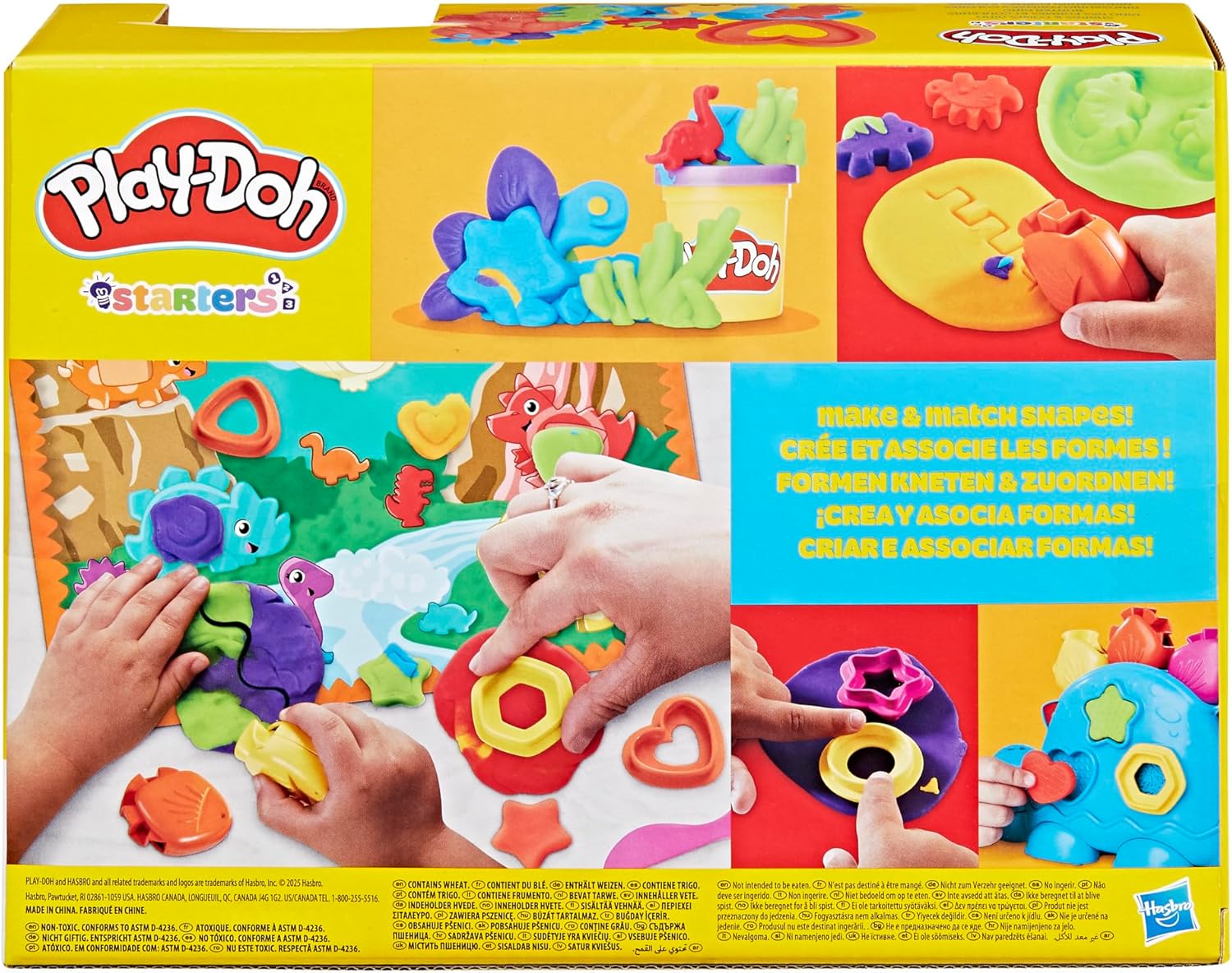 Buy Play Doh Shapes And Colors Dino Starter Set | Yallatoys.com