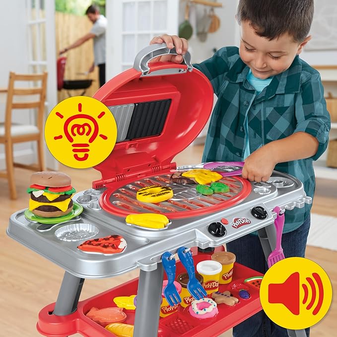 Buy Play Doh Sizzling Grill Playset With Lights And Sounds | Yallatoys.com
