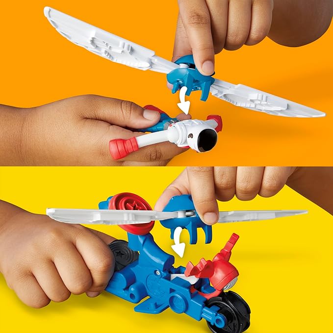 Buy Play Doh Marvel Captain America Moto Slicer Playset With Bendy Action Figure | Yallatoys.com