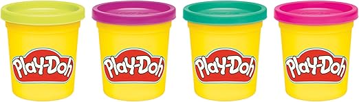 Buy Play Doh Pack of 4 Bright Colours 85g | Yallatoys.com