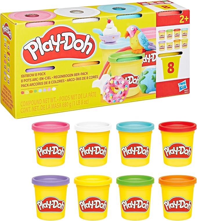 Buy Play Doh 8 Pack Rainbow Colors | Yallatoys.com