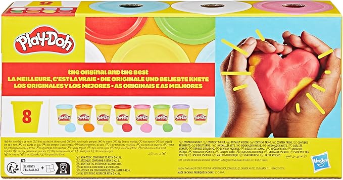 Buy Play Doh 8 Pack Rainbow Colors | Yallatoys.com
