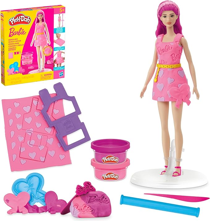 Buy Play Doh Barbie Hearts and Hair Set | Yallatoys.com