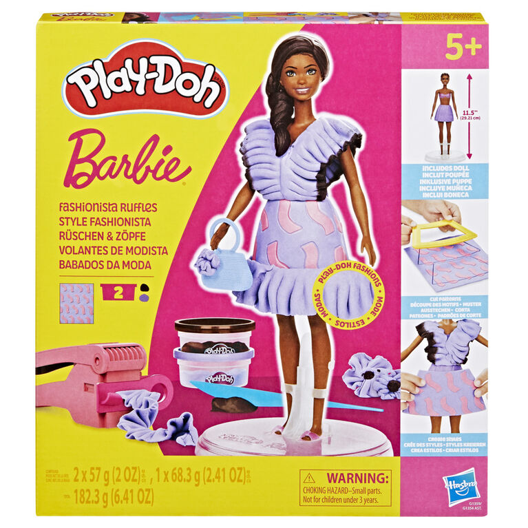Buy Play Doh Barbie Fashionista Ruffles Doll Set | Yallatoys.com