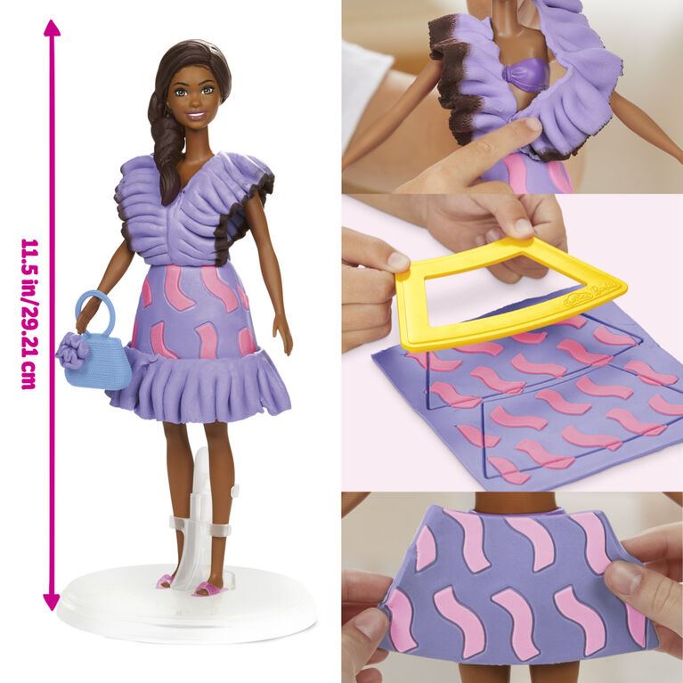 Buy Play Doh Barbie Fashionista Ruffles Doll Set | Yallatoys.com