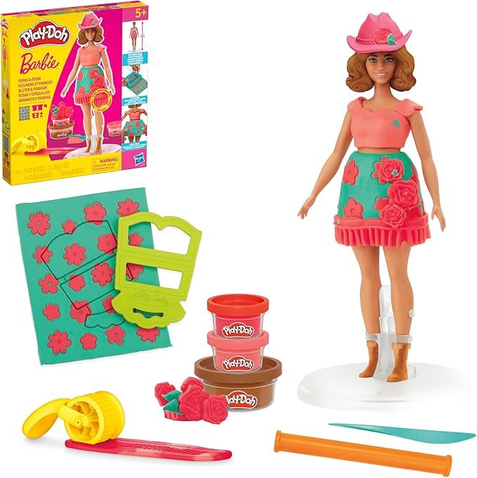 Buy Play Doh Barbie Florals And Fringe Set | Yallatoys.com