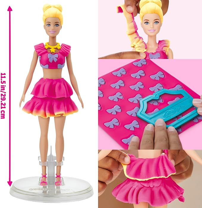 Buy Play Doh Barbie Ruffles And Bows Set | Yallatoys.com