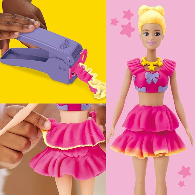 Buy Play Doh Barbie Ruffles And Bows Set | Yallatoys.com