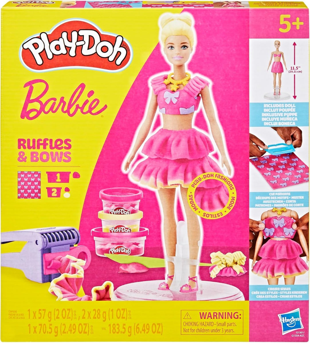 Buy Play Doh Barbie Ruffles And Bows Set | Yallatoys.com